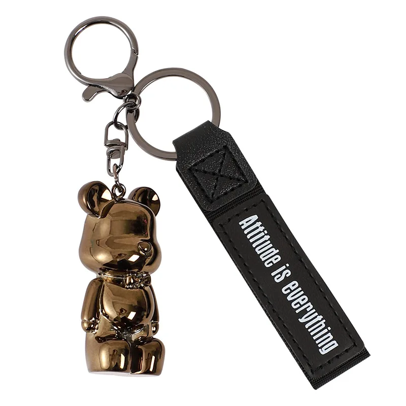 قلادة سلسلة مفاتيح من الراتنج الكرتوني من مينسو، هدية صغيرة لطيفة ثلاثية الأبعاد، زخرفة سلسلة المفاتيح