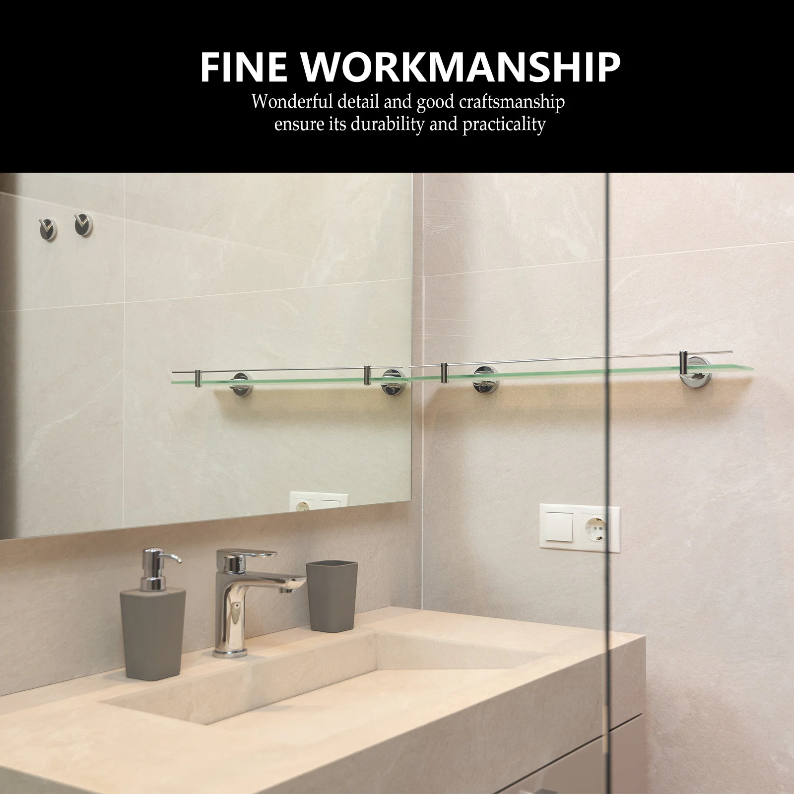 

4pcs Glass Clamp Fixing Clip 90 Degree Bathroom Double Side Stainless Steel Sturdy Practical Anti Corrosion Easy Install Glass