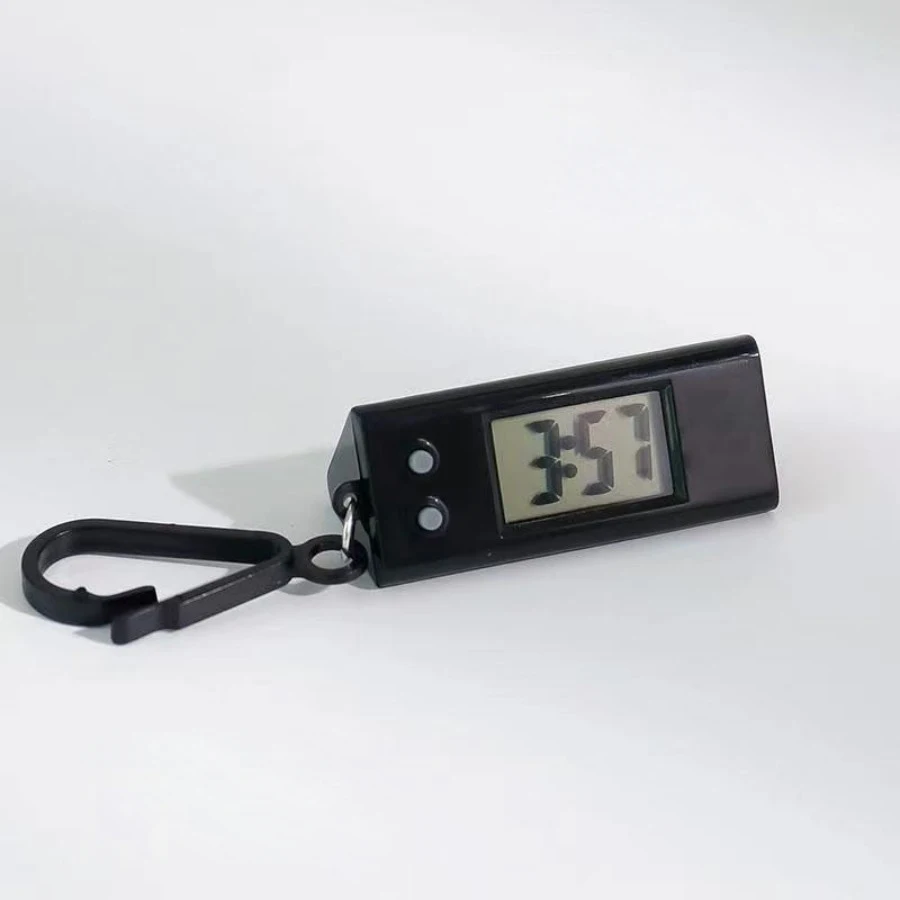Luminous LED Keychain Pocket Watch for Children Silent LCD Digital Display Portable Student Exam Study Desktop Clock Man Woman