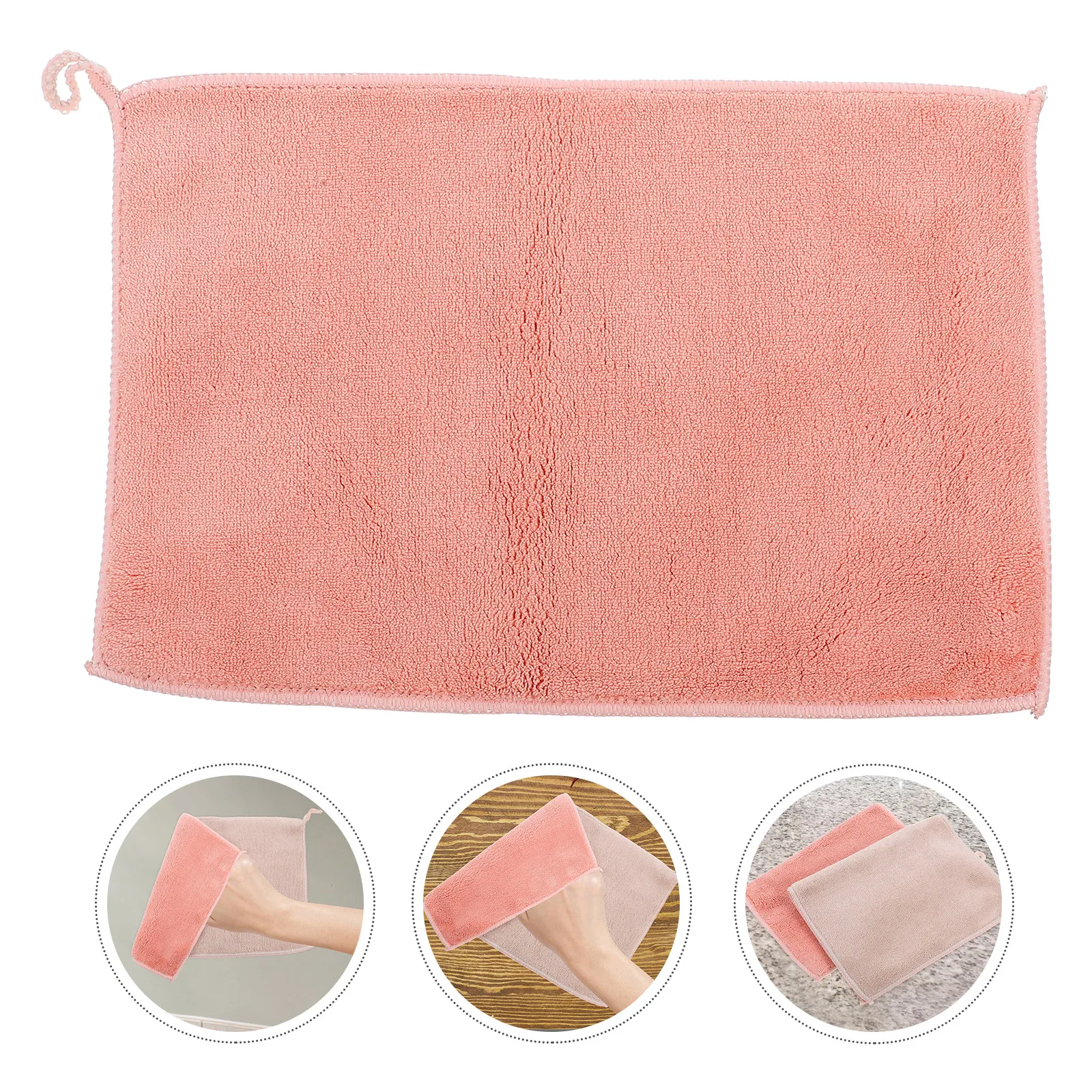 

2pcs Super Absorbent Microfiber Dish Towel Kitchen Cleaning Cloth for Oil Stains Spills Glass Lightweight Easy Storage No