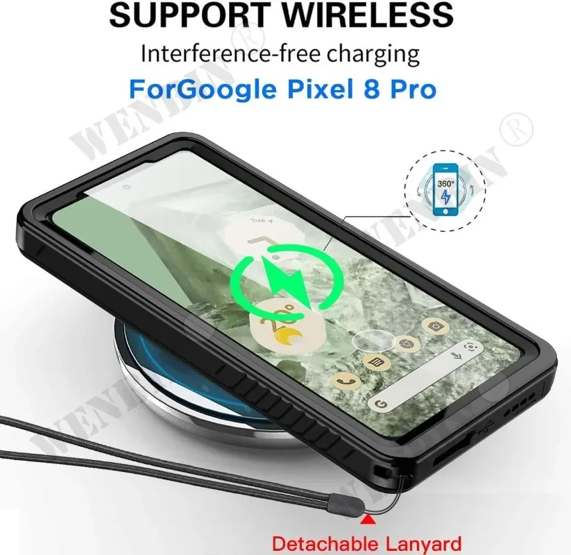 IP68 Luxury Waterproof Case Google Pixel 8 7 Pro 7A Snow Dust Shock Proof 360° Underwater IP68 Certified Cover