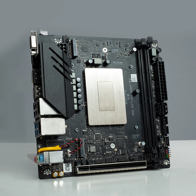 ERYING M-ITX DIY Desktops Motherboard with Onboard CPU Interpose Kit i7 12700H+2pc 16GB 3200Mhz RAM Gaming PC Computer placa mae