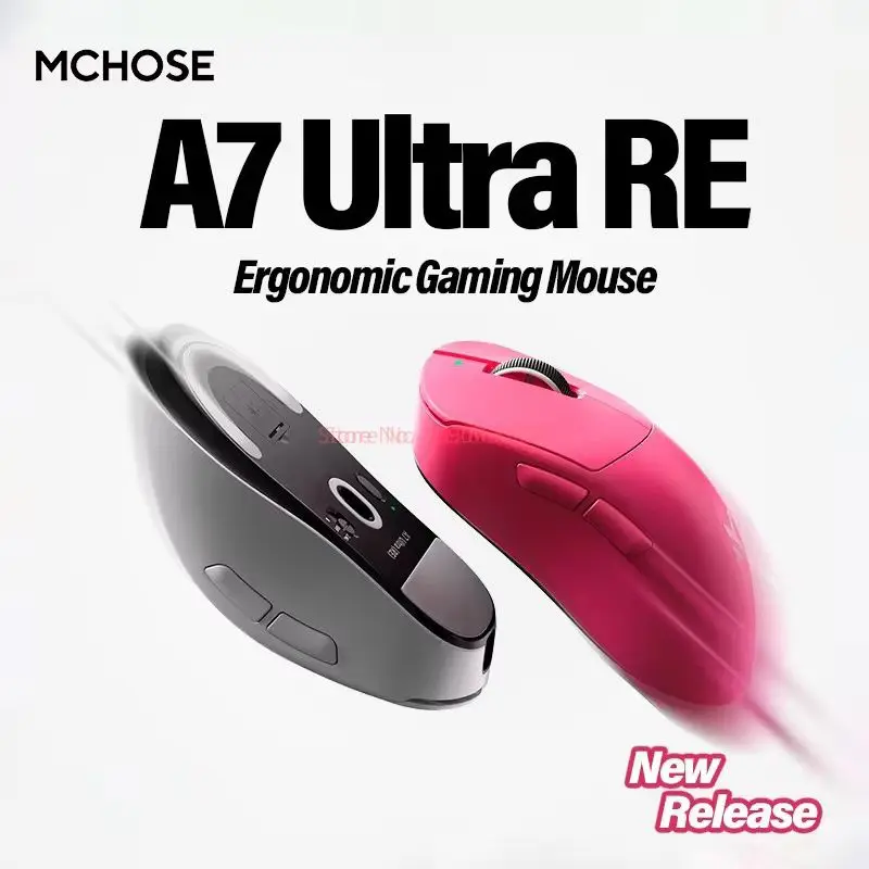 ماوس ألعاب MCHOSE A7 Ultra RE عالي الدقة مستشعر Pixart3950 42000 ديسيبل متوحد الخواص تتبع دقيق وحدة تحكم ماوس الأداء 8K