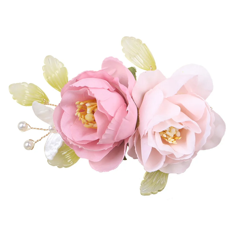 Girl Hibiscus Color Assorted Flower Island Theme Hair Clips Barrettes for Women Girls Brides