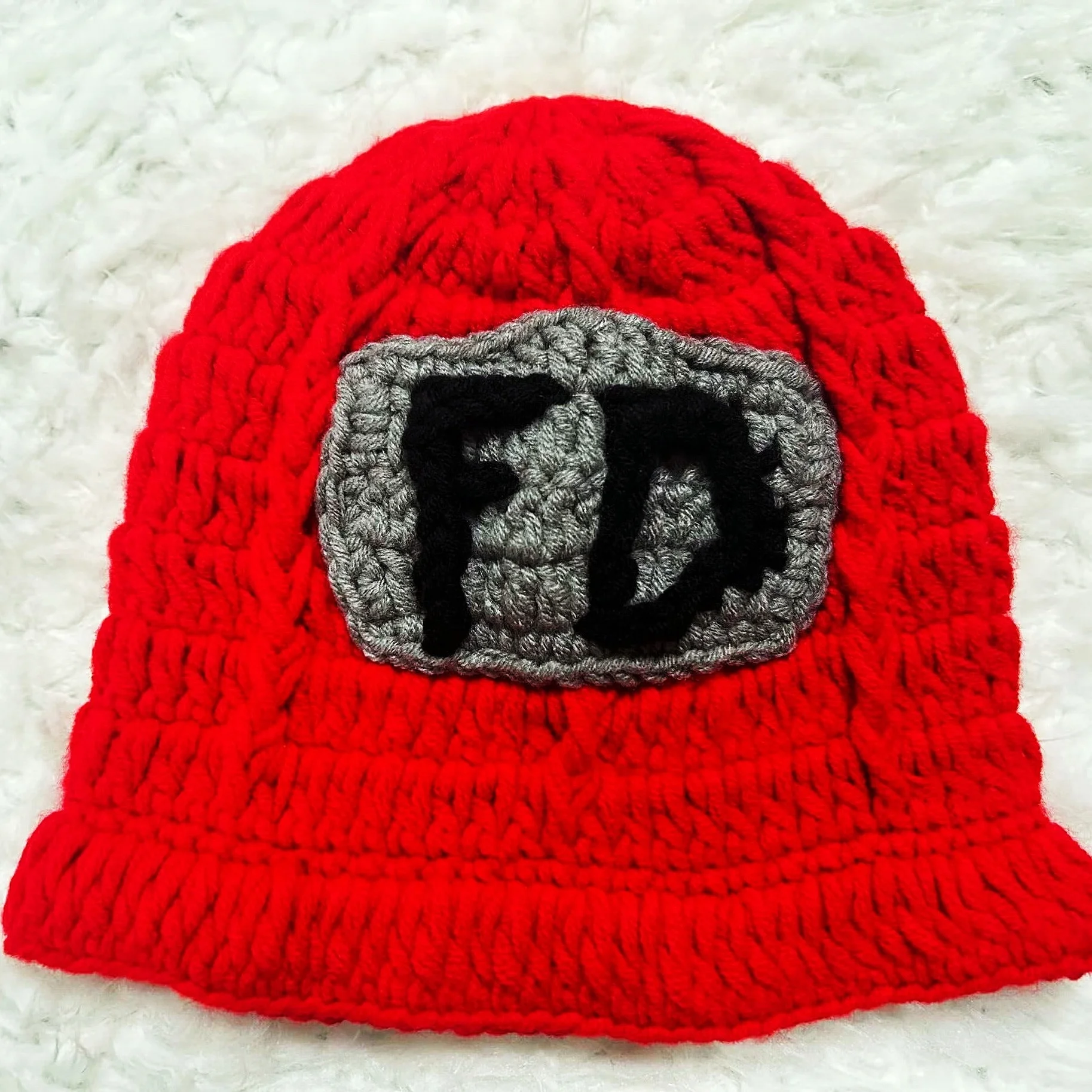 3 unids/set FD bombero bebé recién nacido fotografía accesorios Crochet hilo sombrero monos botas Crochet bebé disfraz niño niña traje