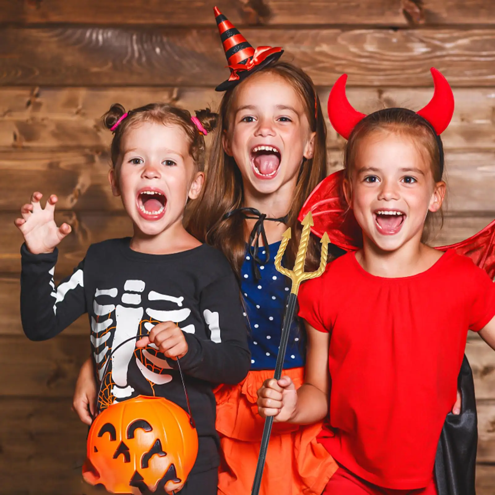 إكسسوار أزياء ترايدنت دعائم أداء الشوكة الثلاثية زخرفة Goldendoodle تقليد اللعب المزخرف