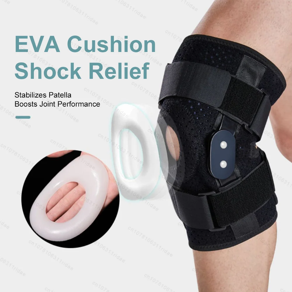 

1Pc- Knee Brac Adjustable Compression Knee Pad Protector Open Patella Knee Wrap Stabilizer for Joint Pain Relief Knee Support