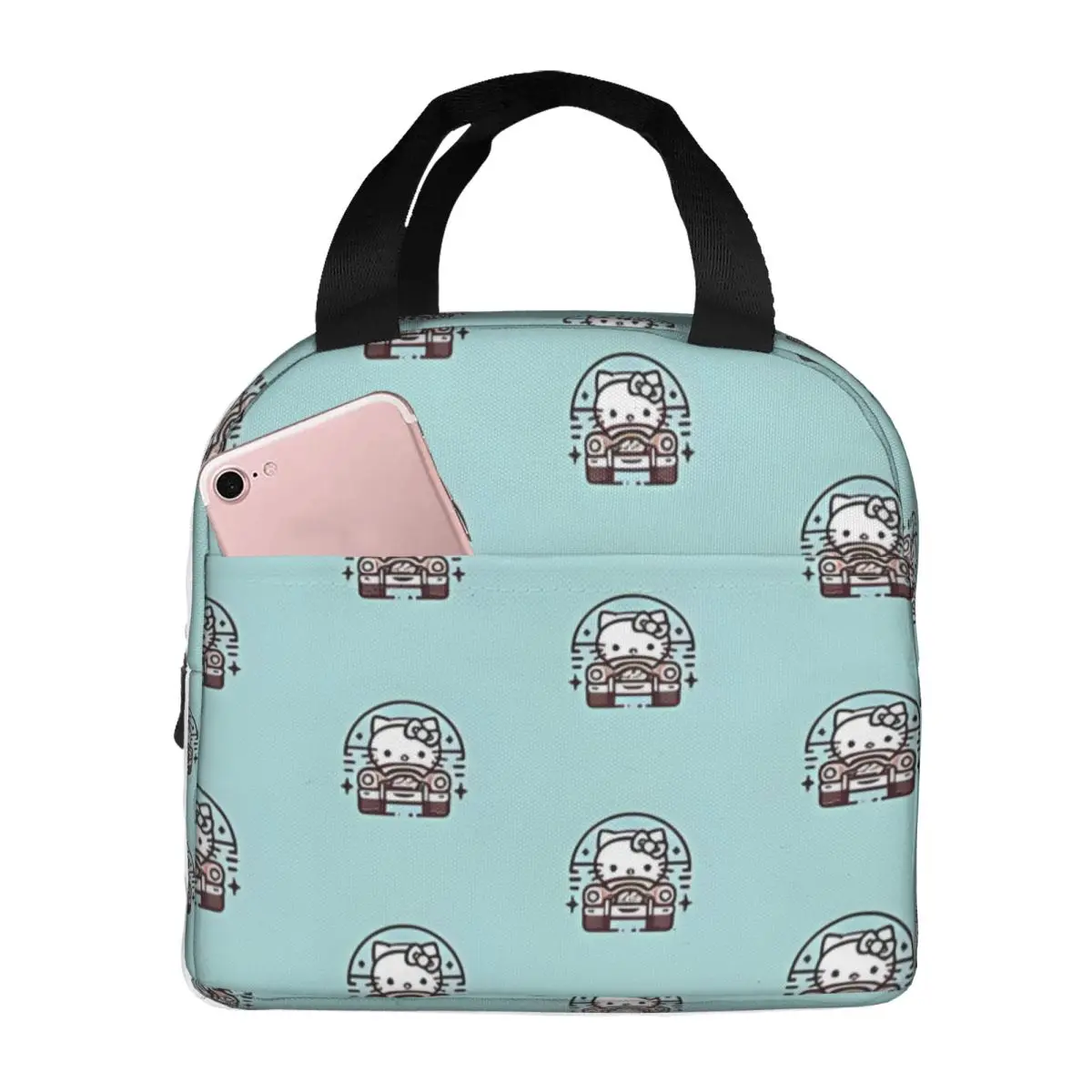

Tote For Men Women Sanrio Bento Box Casual I Kitty Picnic Storage Bag