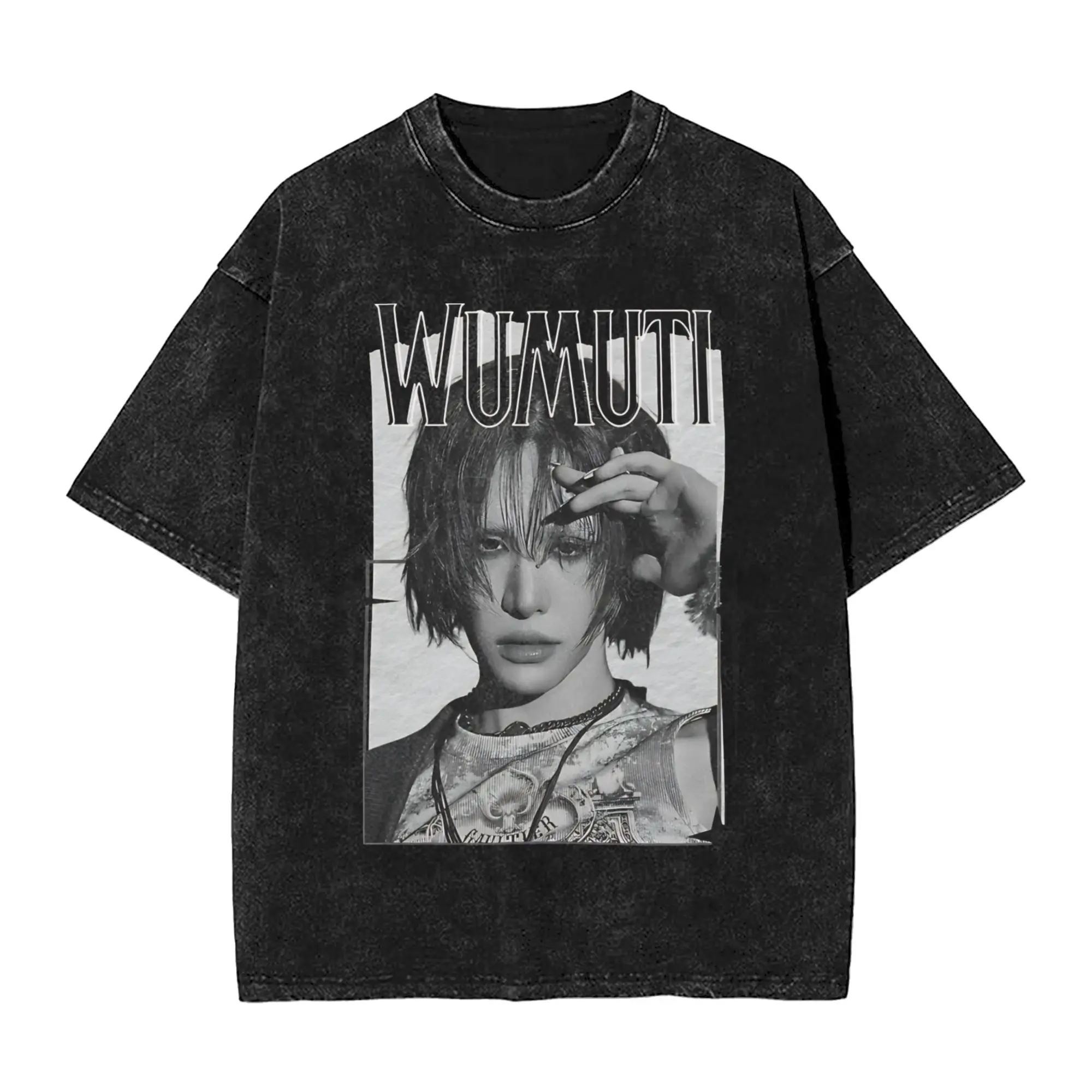  XLOV UXLXVE Members Washed T Shirts Streetwear Hip Hop Casual T-Shirts  Tees for Men Women Short Sleeve Oversize