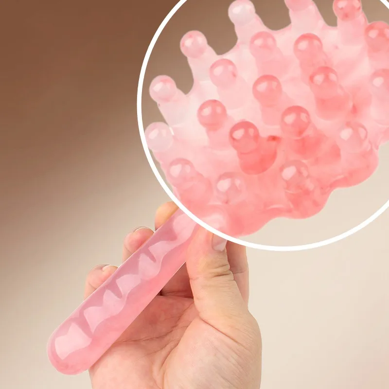 

Long Handled Massage Comb Resin Head Massager Meridian Scraping Scalp Massage Acupuncture Spa Body Home Health Therapy Tool