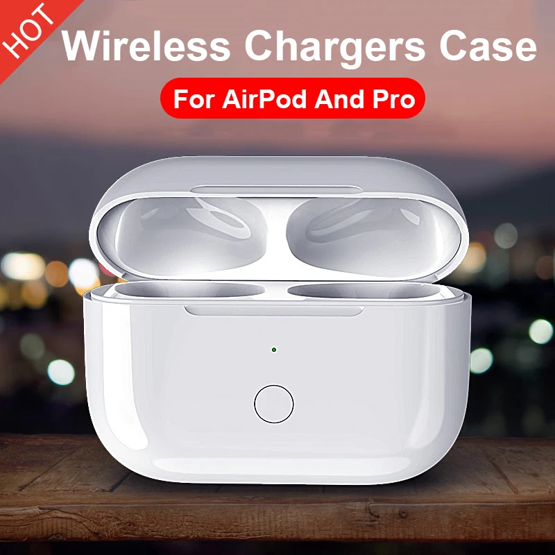 Wireless Charging Case Replacement Box for Airpods Pro Bluetooth Earphone 660mAH Battery Charger Pairing Pop-ups Windows