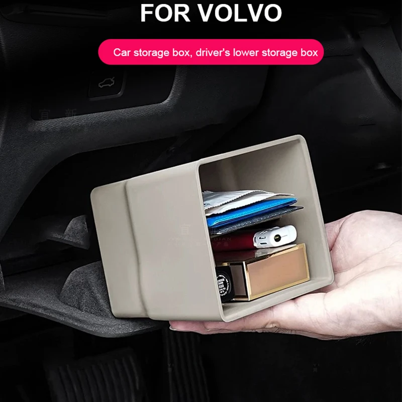 For Volvo S90 XC90 V90 Car Storage Box Driver's Lower Storage Box for Car Accessories