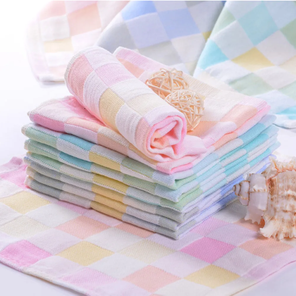 3Pcs Bath Washcloth Premium Cotton Soft Towel for Sensitive Skin Highly Absorbent Quick Dry Baby Face Towels Reusable Hair