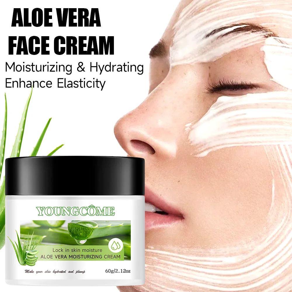 Aloe Vera Face Cream Hyaluronic Acid Deep Hydrating Plant Essence Nourishing Skin Care nti-wrinkle Aging Shrinks Pores