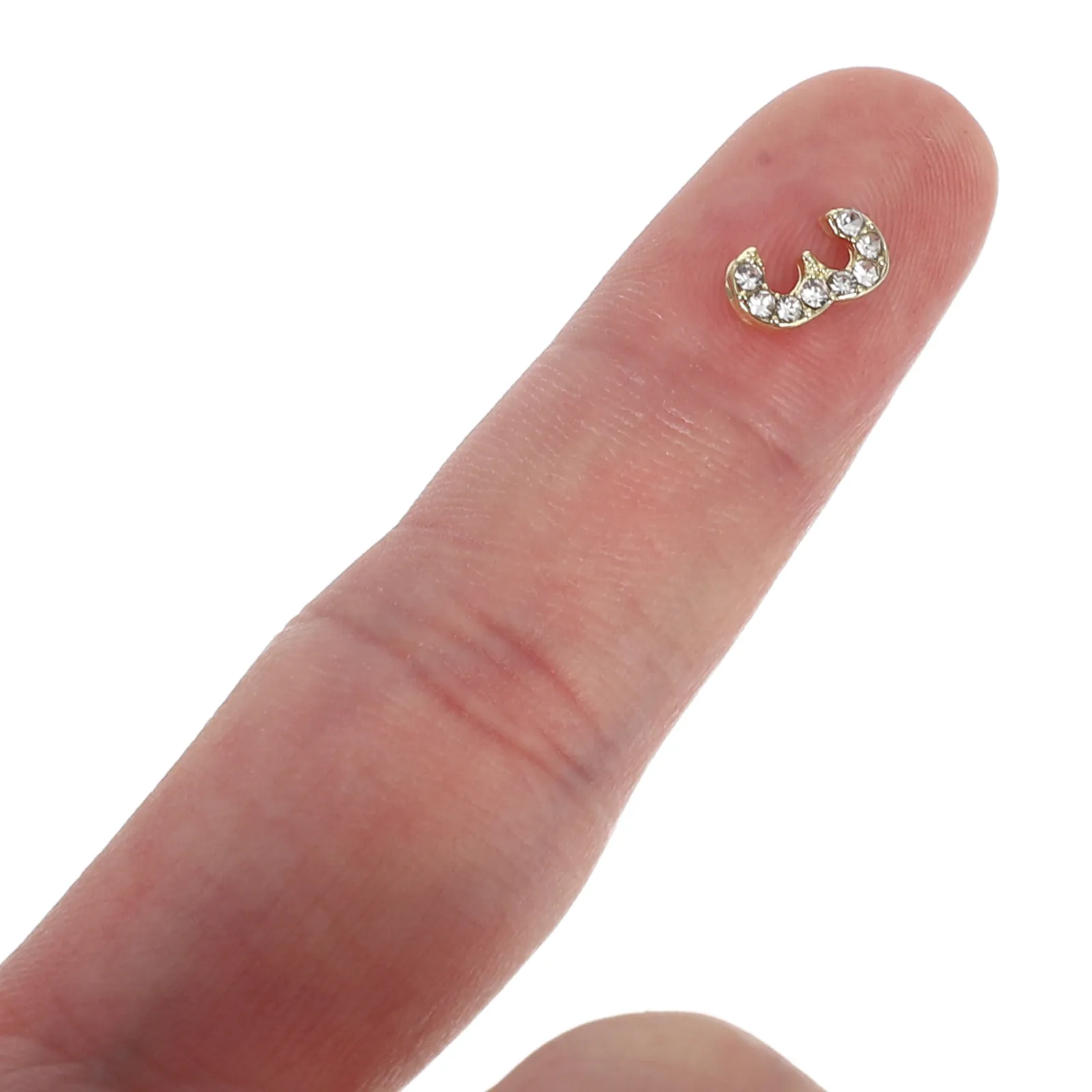 

100Pcs Number Shaped Rhinestones - Nail Art Metal Charms - Sparkling Flat Back Gems - Creative Nail Decoration Accessories Kit