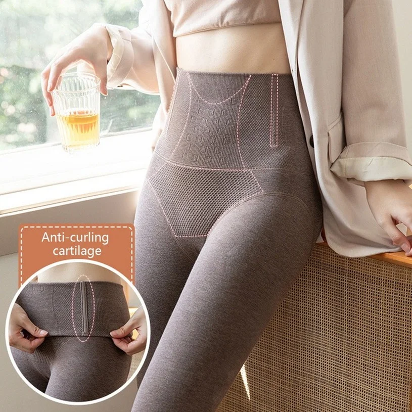 Plush Pantyhose Winter Warm Womens Sock Pants High Waist Thermal Stockings Fleece Tights Thikcened Ladies Thermal Sock Female