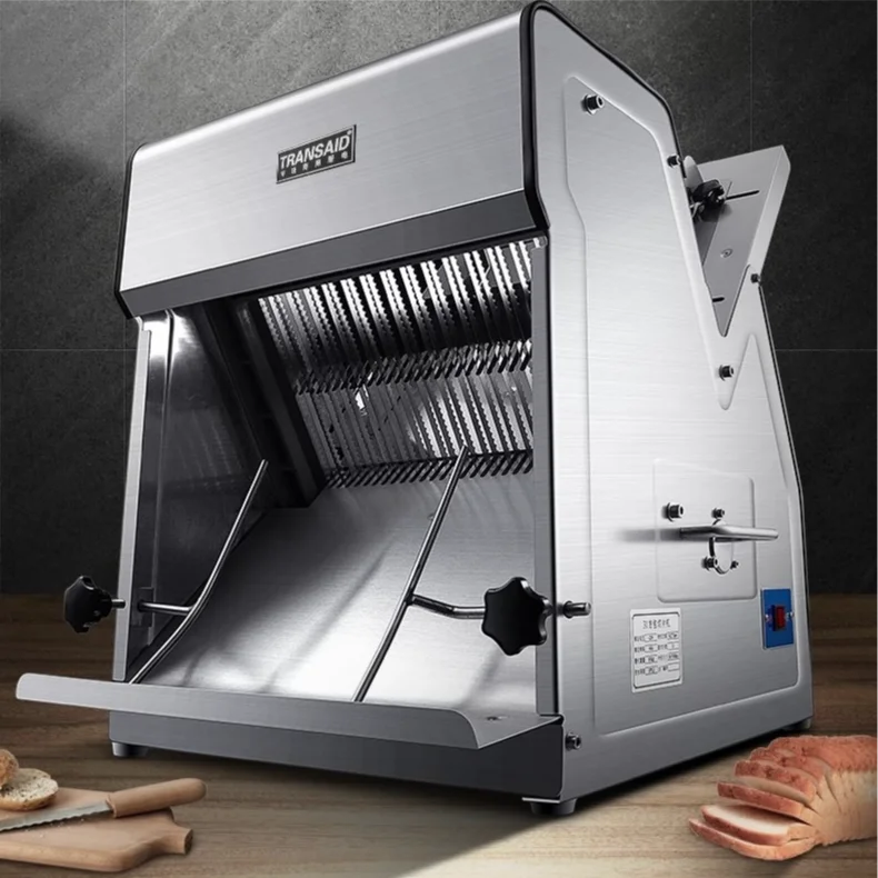 Commercial Stainless Steel Bread Slicer Automatic Toast Loaf Slicing Machine