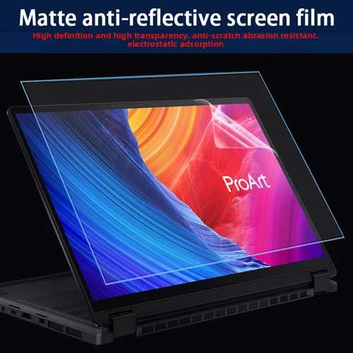 Imagen 2 del producto Para ASUS ProArt PX13 (HN7306) película de silicona para teclado película de pantalla de ordenador portátil película protectora de pantalla táctil HD a prueba de azul de 13,3 pulgadas