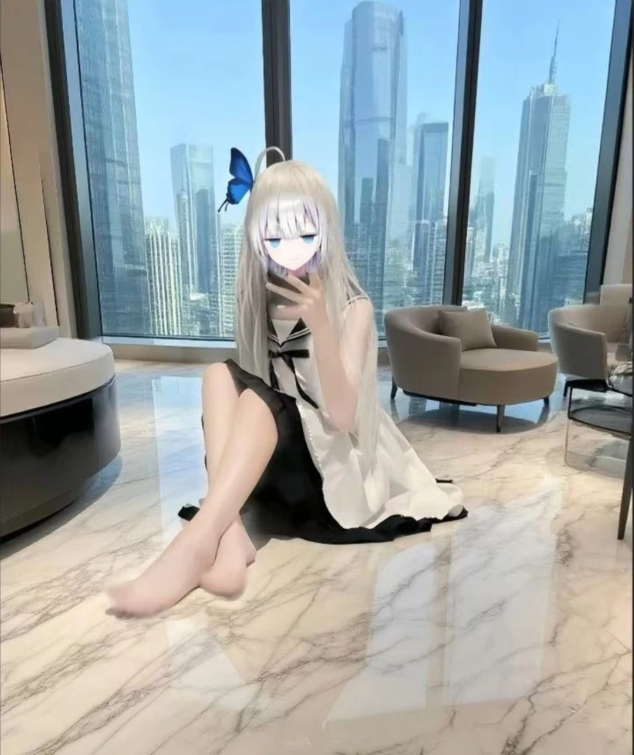 

anime Shinomiya Ginka Cosplay Costume Japanese-Style Naval Wind Dress Set and wig