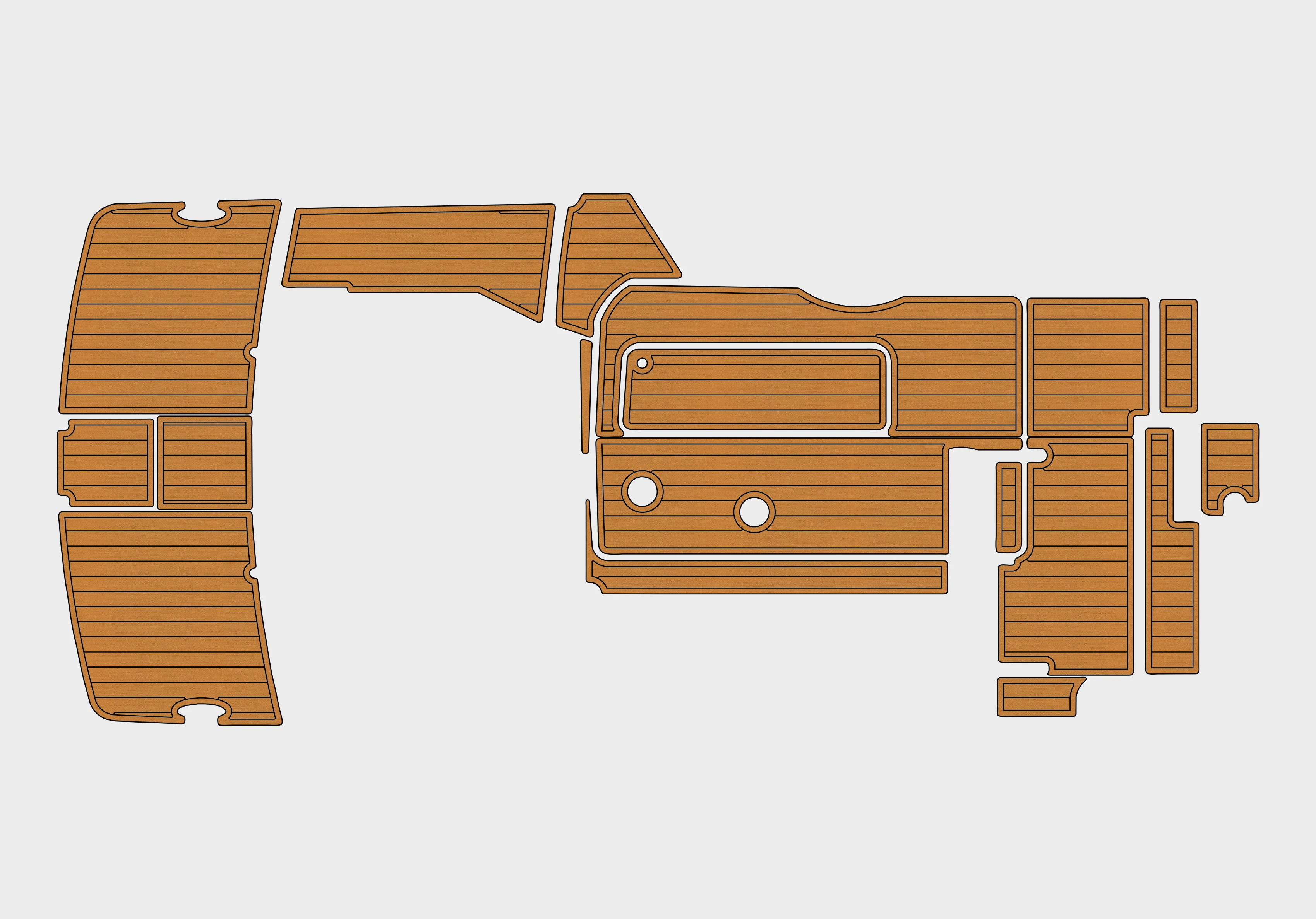 

2000-2002 FORMULA 330 SS 1/4 дюйма, 6 мм, пена EVA, нескользящий морской коврик из тикового дерева, настил из ПВХ, водный ковер, морской пол