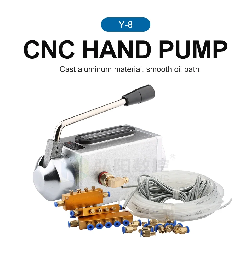 HYCNC Y-08 Cnc Oil Pump 500cc Single 4mm 6mm Best Selling Oil Electrical Lubrication Pump