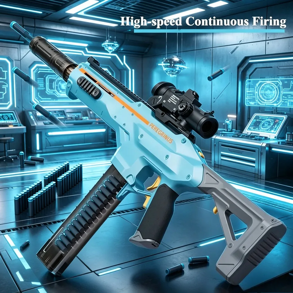 Modelo de Pistola Subametralladora Militar UMP45 de Alta Simulación, Eléctrica, Automática, Portátil, Juguete para Jugar al Aire Libre, Regalo para Niños