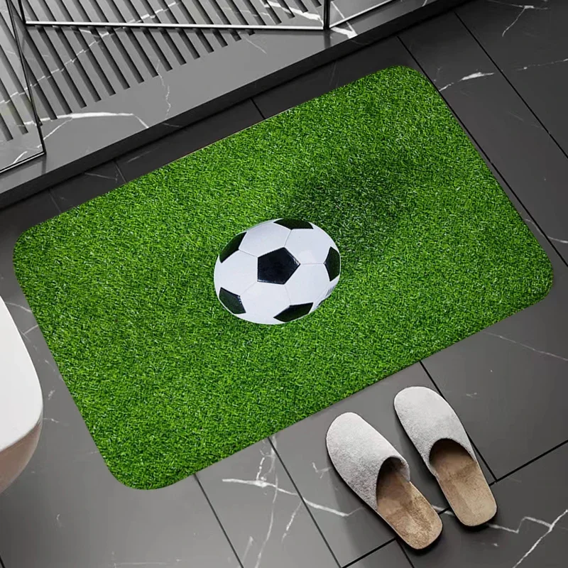 Football Field Kitchen Carpet Living Room Entrance Door Mat Bathroom Rug Long Corridor Carpets Custom Floor Mats Home Balcony