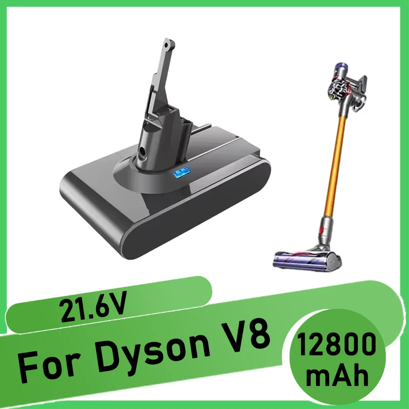 21.6V 6800mAh to 38000mAh, for Dyson V8 SV10 vacuum cleaner battery replacement, high quality, strong battery life
