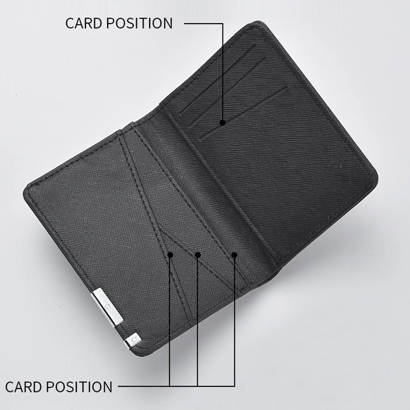 Portafogli alla moda per uomo Porta carte di credito sottile Portafogli Modello incrociato Borse per soldi corte da donna Porta carte portatile Regalo maschile