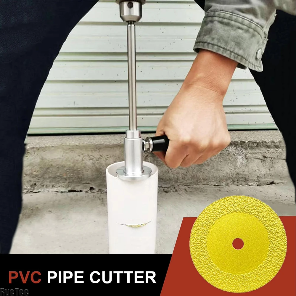 

Труборез для внутренней резки труб, сантехнический инструмент для точной резки ПВХ труб от 1-1/2 до 8 дюймов, с регулируемой глубиной реза до 7 дюймов