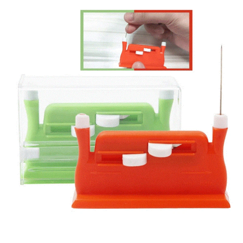 Automatic Double Head Sewing Machine Threader Fast Needle Changer Needle Insertion Tool Convenient Sewing Auxiliary Supplies