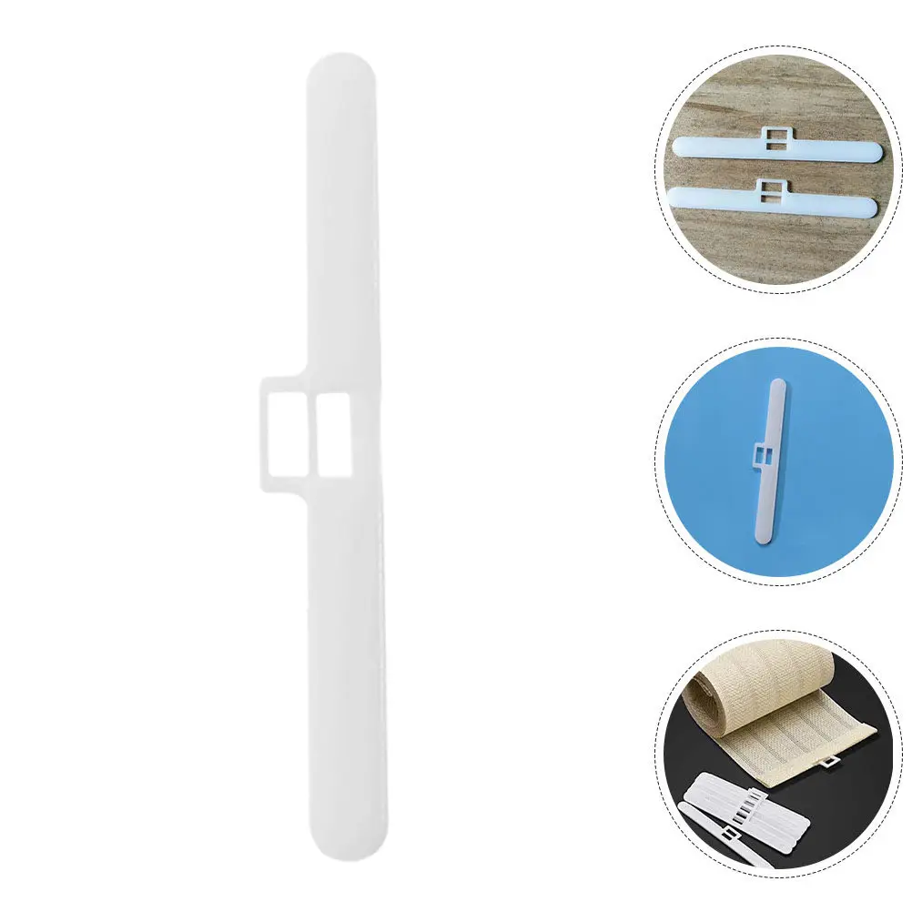 15Pcs Vertical Blind Slats Dual Hole Plastic Holders for Easy Installation Adjustable Fit Replacement Parts Repair