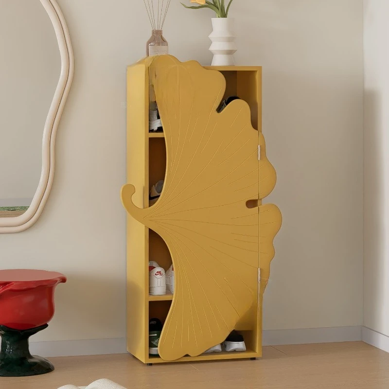 Armario Ginkgo de piso a pared, estantería multicapa para sala de estar