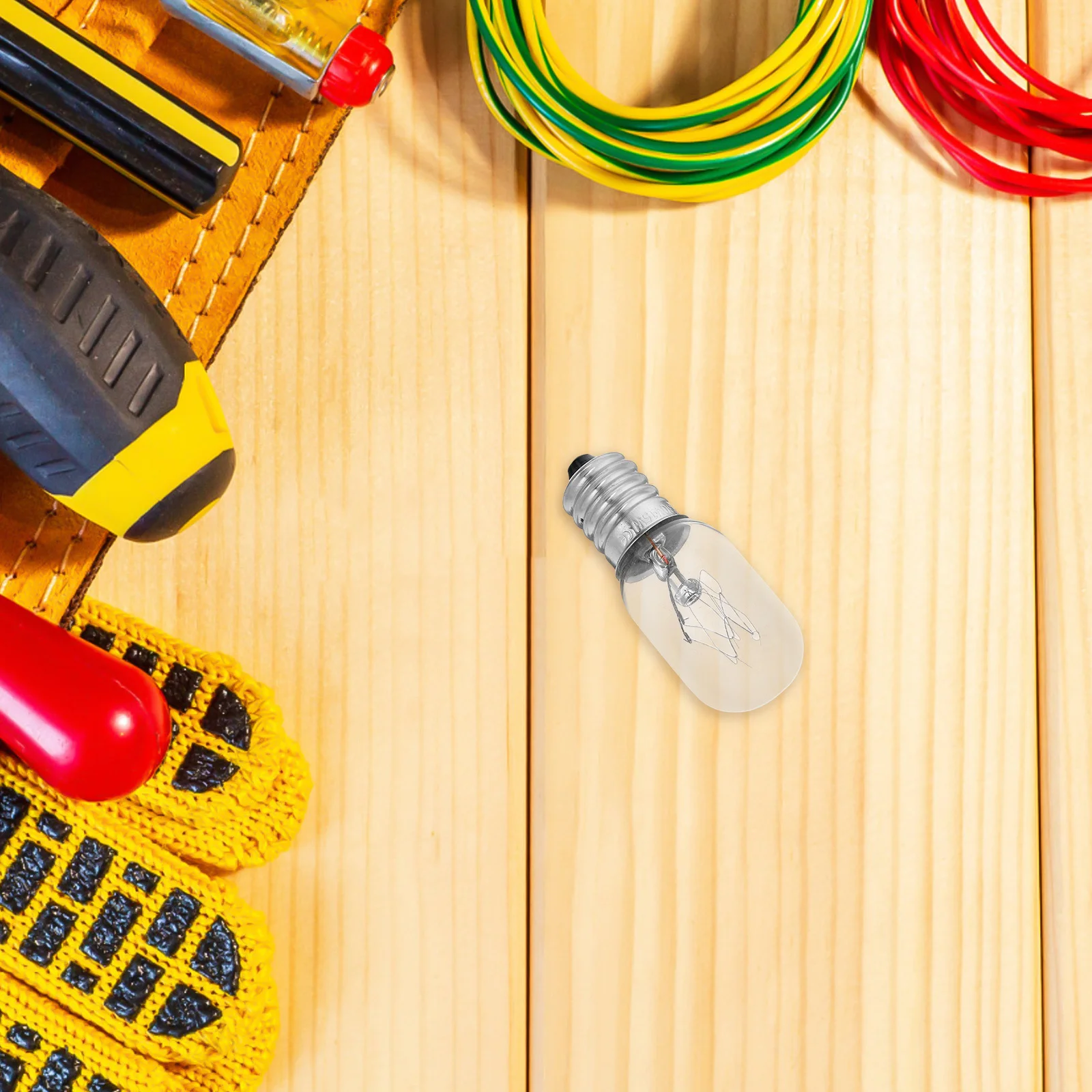 

10Pcs Clear Glass Small Screw E14 Light Bulb for Refrigerator Microwave Range Hood Freezer Replacement Sewing Machine Lighting