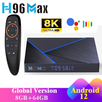 8GB+64GB Media Player H96 MAX V56 Android 12.0 TV Box 1000M 2.4G&5G Dual Wifi Media Player Set Top Box 4K 8K BT Smart  TVBox