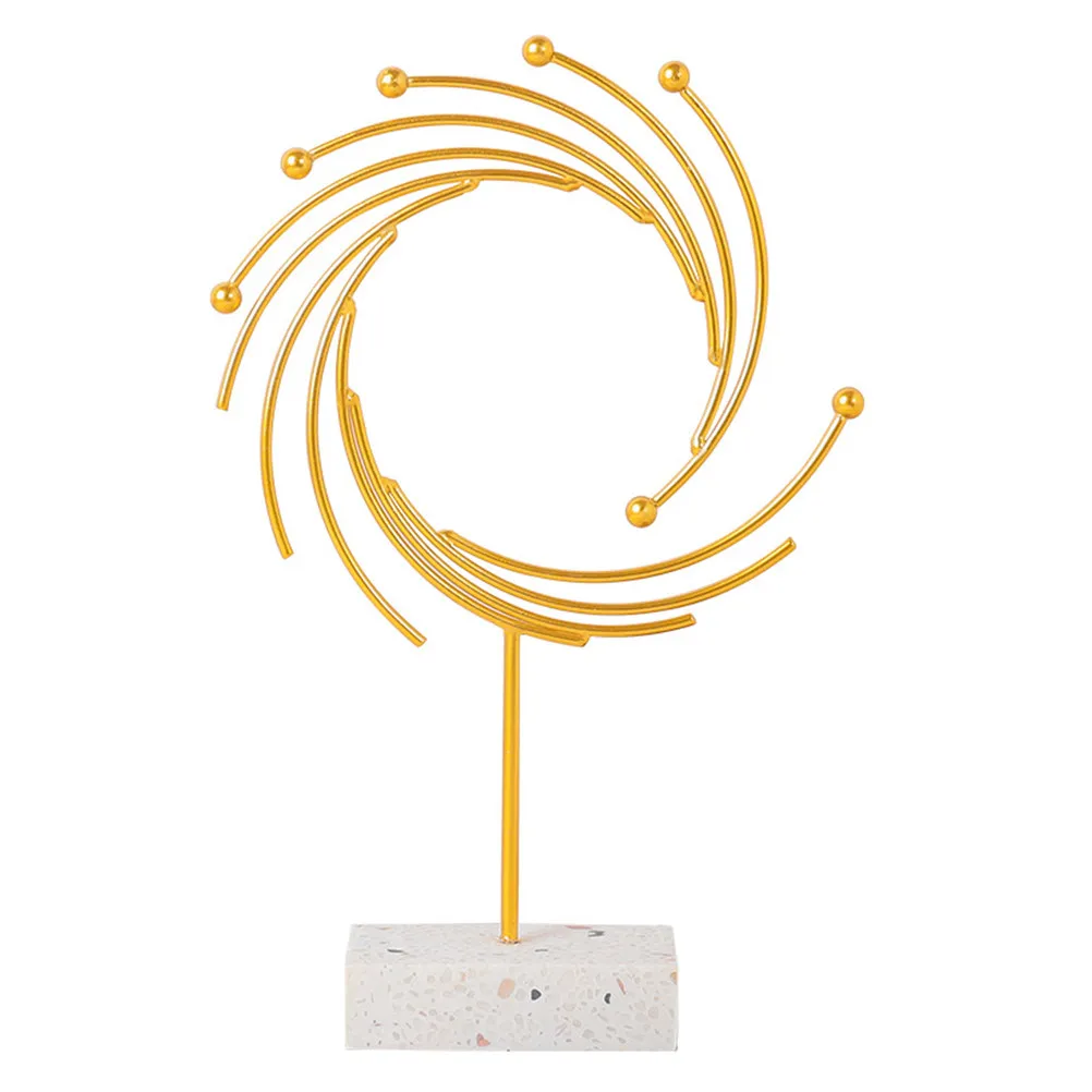 1Pcs Gold Meteor Nordic Style Light Luxury Iron Desktop Decoration Home Office Handcrafted Metal Adornment Exquisite