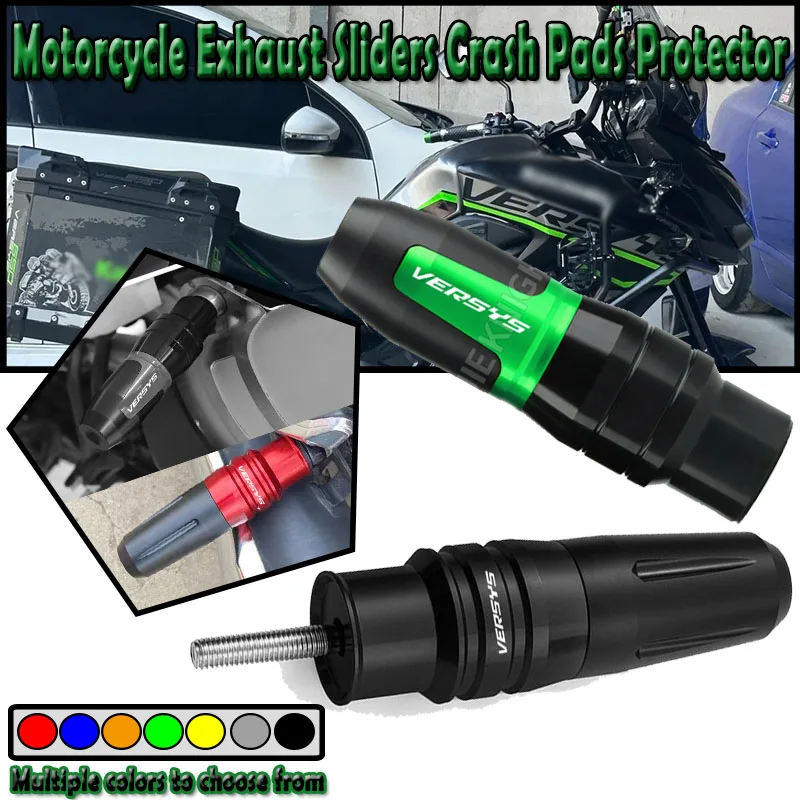

For Versys650 Versys1000 Versys 650 1000 Versys X 300 400 Exhaust Sliders Crash Pads Protector Motorcycle Accessories