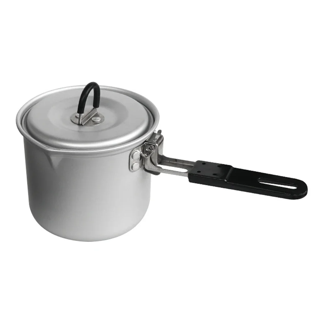 

770ml Picnic Cooking Pot Utensil Camping Pot Internal Scale Lines Lightweight Design Efficient Heat Conductivity