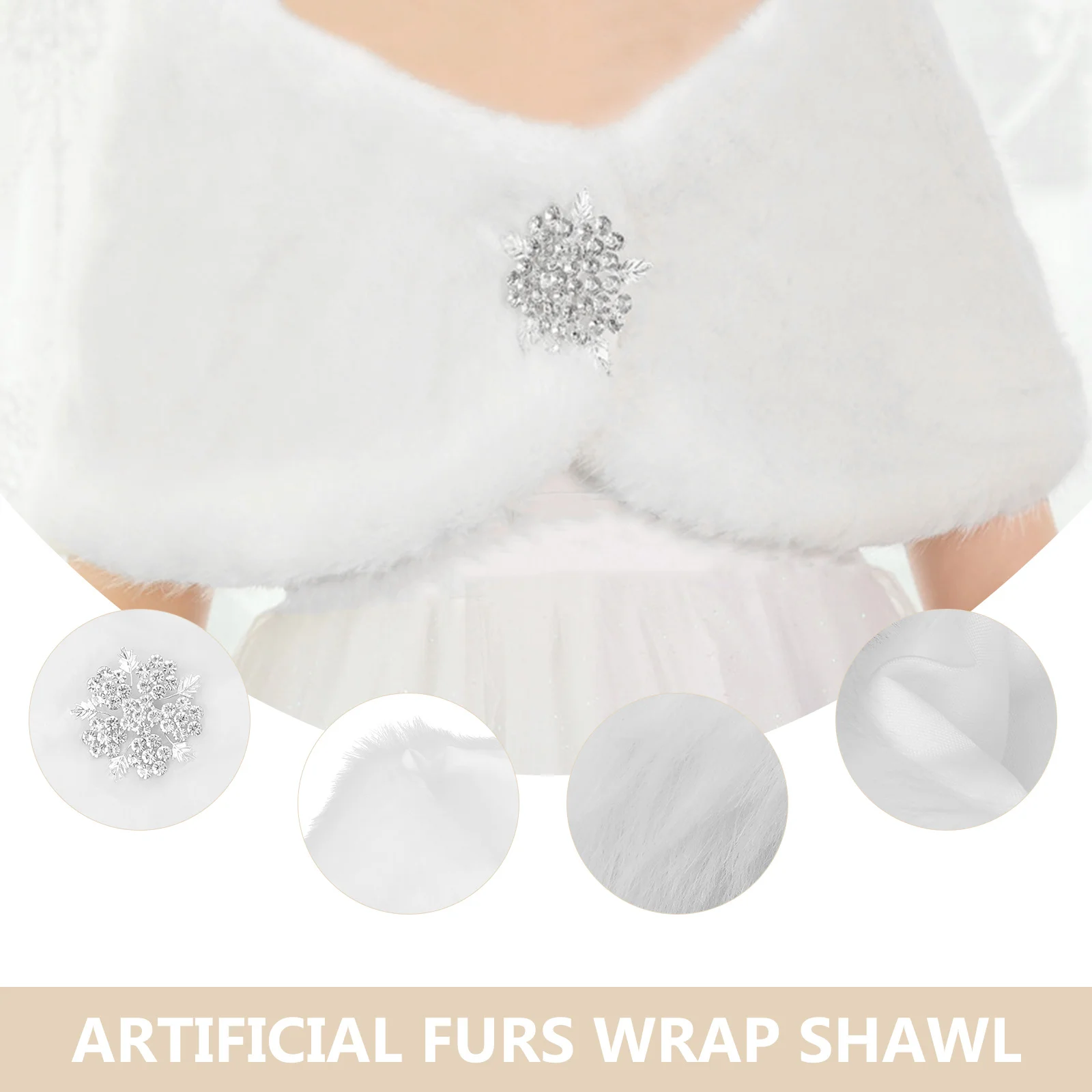 

Wrap For Little Girl Winter Fake Wrap Shawl Warm Faux Scarf Comfortable Soft Non-Fading Kids Shawl