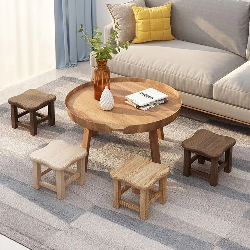 

Low stools modern home solid wood small square bench creative sofa stool small chair shoes bench