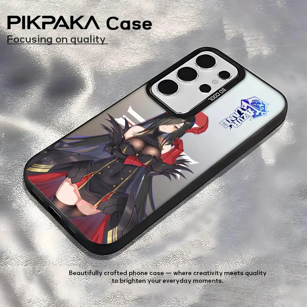 A-Azur Lane Friedrich Custodia per telefono per Samsung Galaxy S25 Edge S24 S23 S22 S21 S20 Ultra Funda Cover in silicone argento