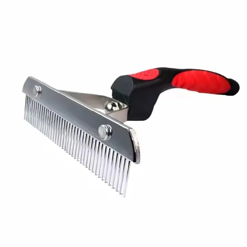 

10pcs Cleaning Grooming Medium and Large Dogs Pet Comb with Rubber Handle