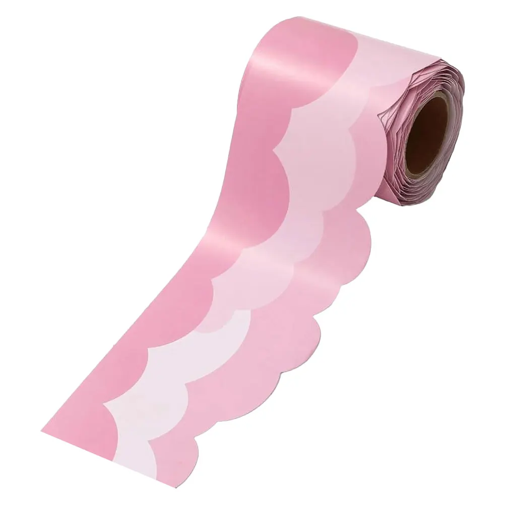 Cloud Border Sticker Bulletin Board Decorations Boarders Printable Pink for Office