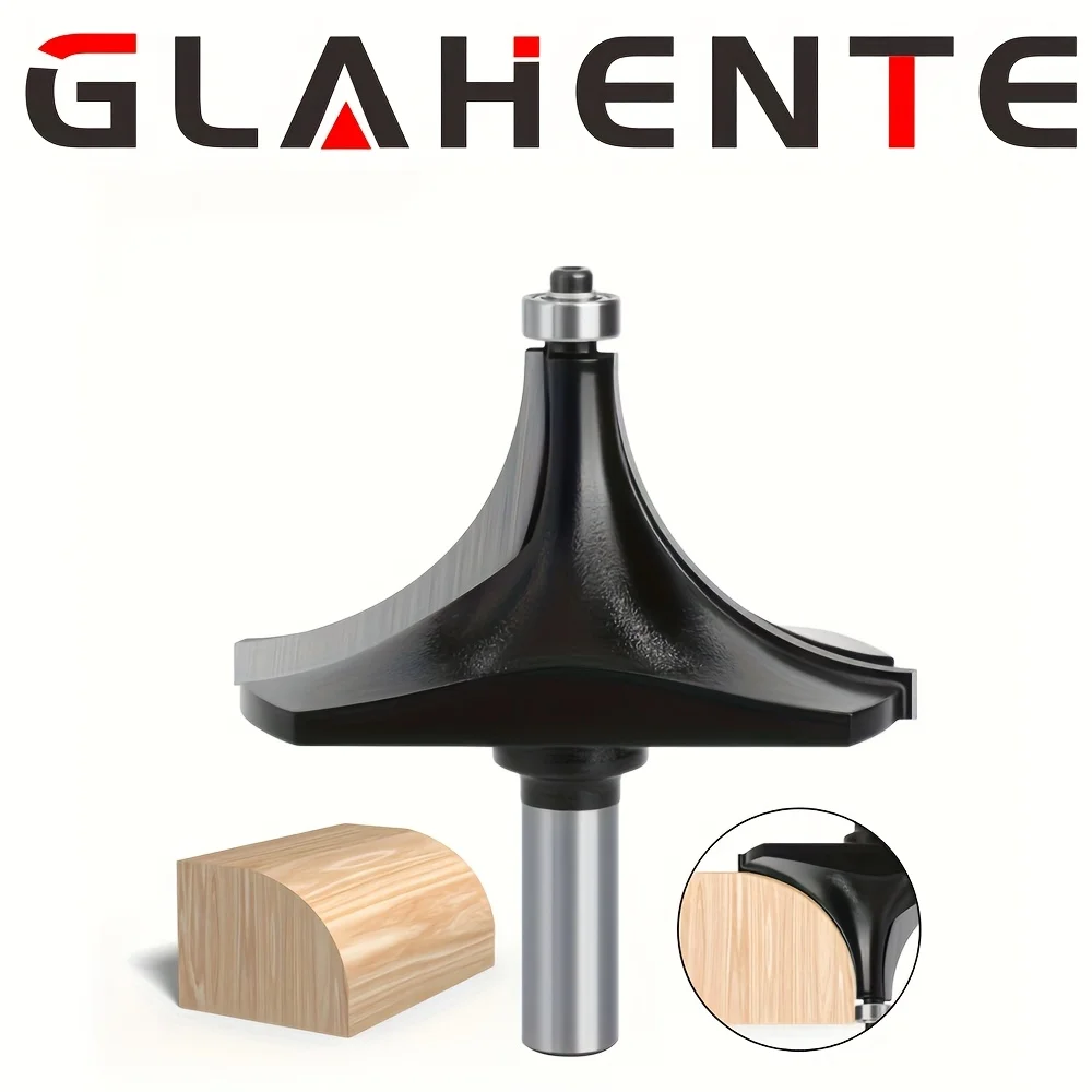 

«Черная фреза с закругленными углами хвостовика 1/2 дюйма, долбежная фреза из сплава для снятия фасок и резьбы — деревообрабатывающий фрезерный инструмент»