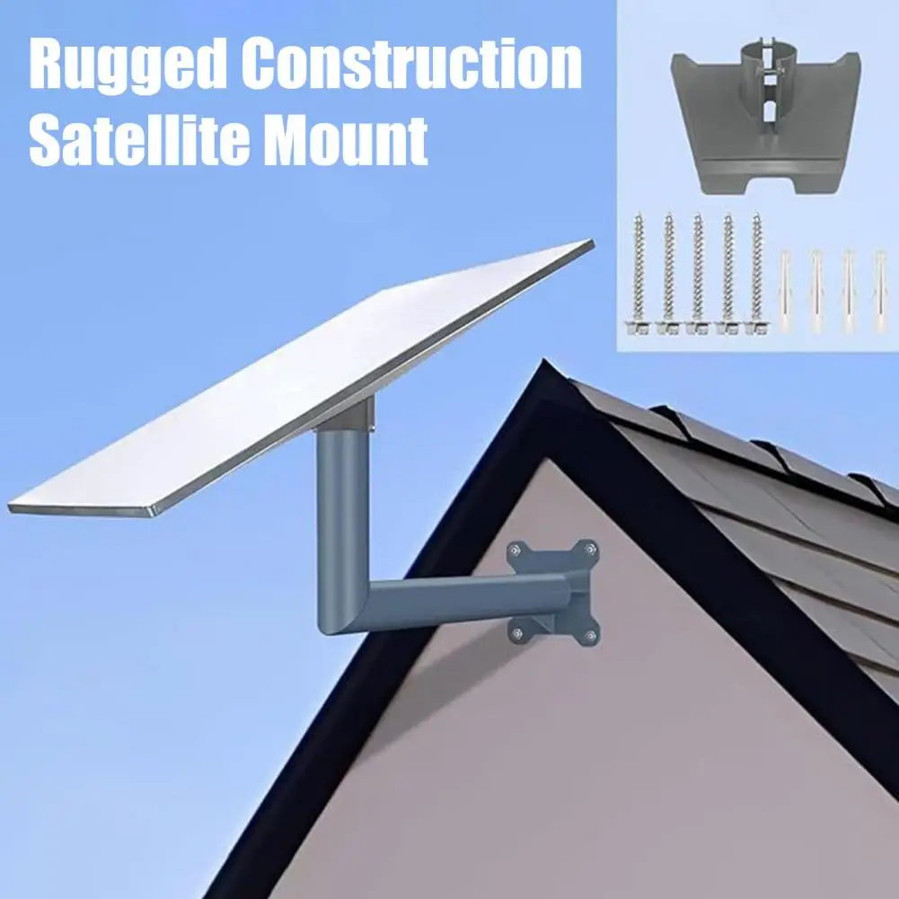 Roof Installation Kit Satellite Roof Mounting Kit for Starlink V3 Corrosion Resistant Pole Mount with Adjustable Design Weather