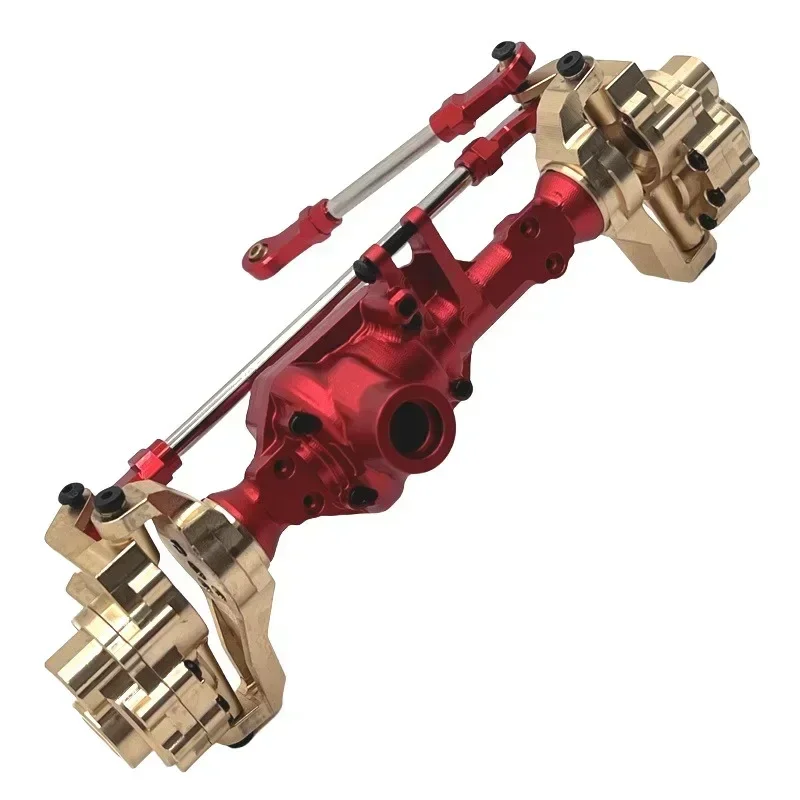 

Wltoys 104006 104010 104020 104026 Передняя задняя латунная портальная ось Корпус шестерни 1/10 Обновление радиоуправляемого автомобиля Запчасти Аксессуары