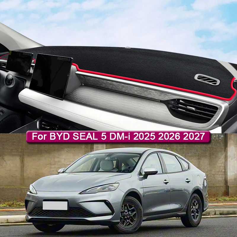 

Car Styling For BYD SEAL 5 DM-i 2025 2026 2027 Car Dashboard Protective Mat Shade Cushion Pad Rose Carpet Mat Cover Accessories
