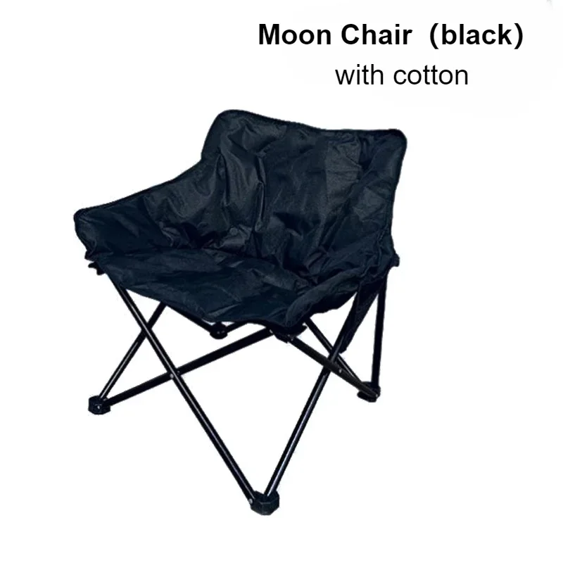 Cotton-Containing Outdoor Camping Chair Portable Folding Chair for Fishing and Beach Multi-Scenario Application