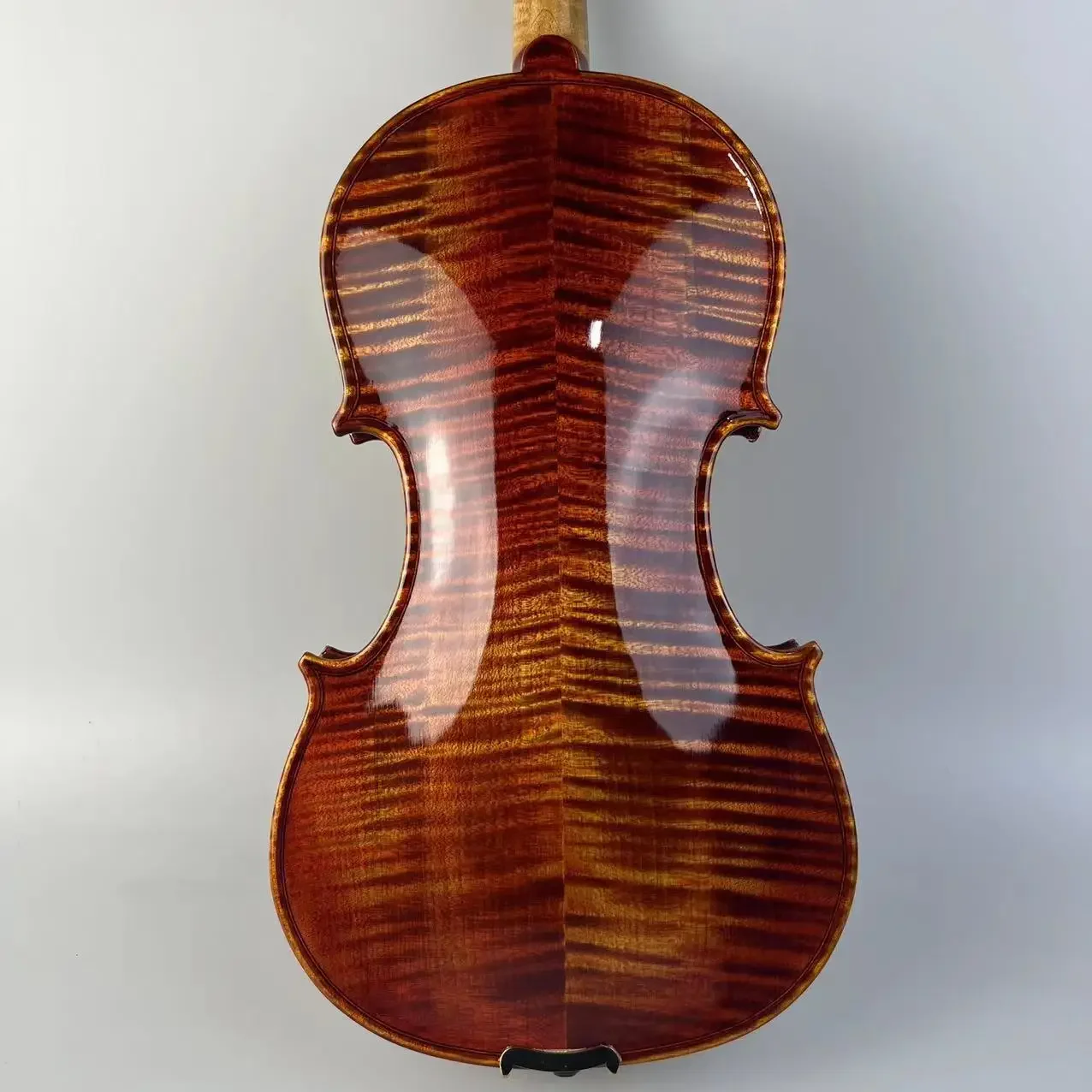 High-End Handmade Rosewood Violin Maple Cashew Lacquer Finish for Adults Children Performance Grading Professional Patterns