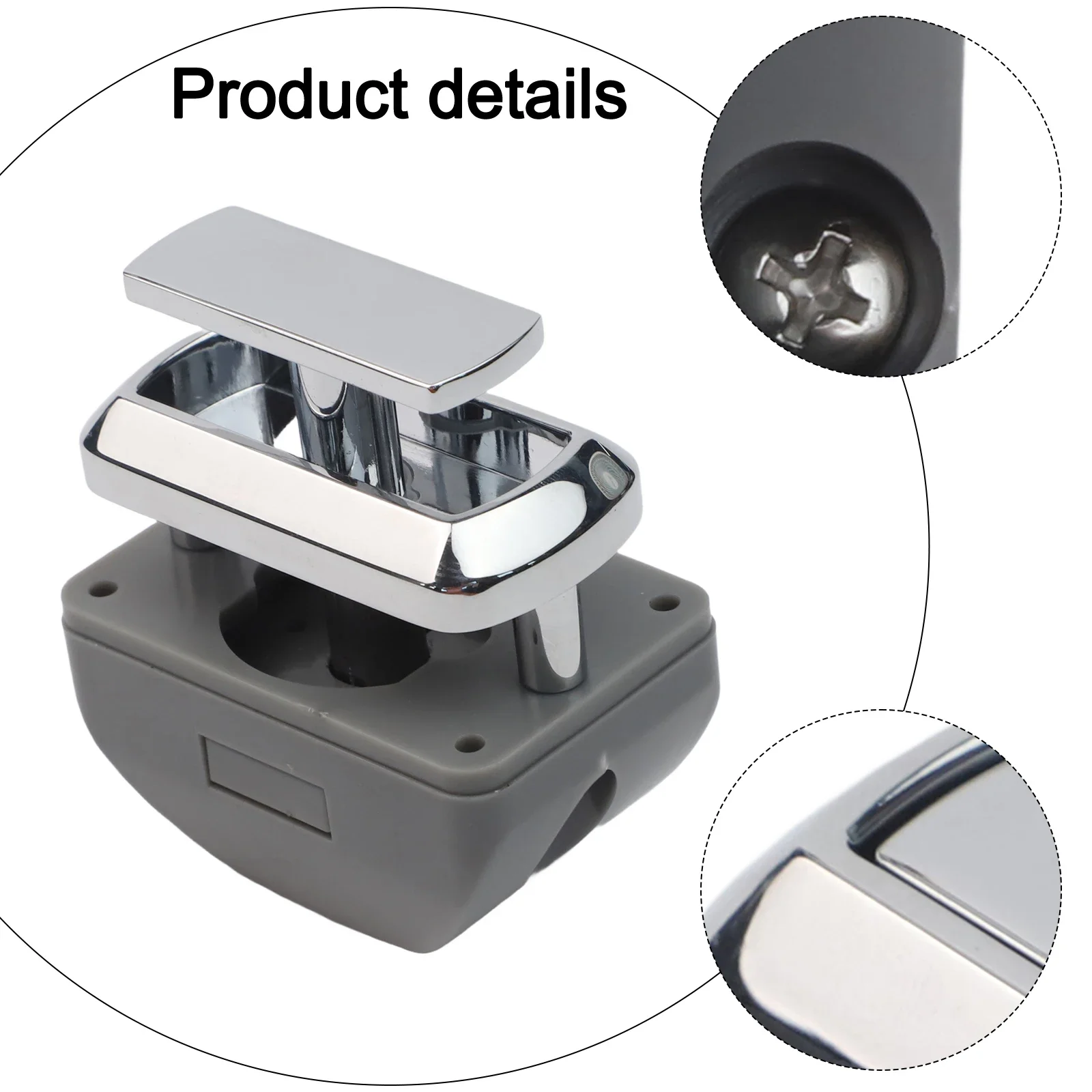 Push Button Catch Lock For Swift Caravan Replacement Chrome Drawer Lock Mechanism Zinc Alloy 13-18mm Thickness